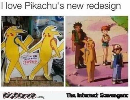 Hilarious Pikachu redesign – Hilarious Wednesday picture collection @PMSLweb.com