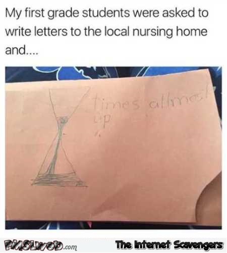 Grade student writes to nursing home funny meme – Hilarious Hump day nonsense @PMSLweb.com