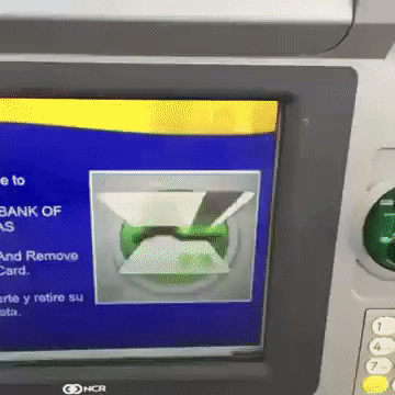 Follow the ATM instructions funny gif