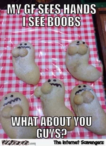 Are these boobs or hands funny meme @PMSLweb.com