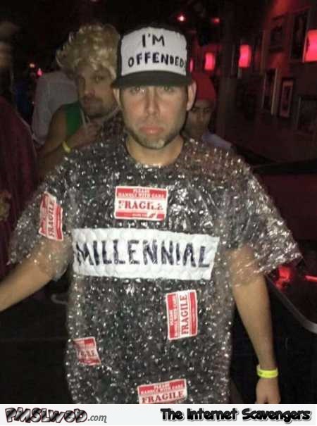 Funny I’m offended Halloween costume @PMSLweb.com