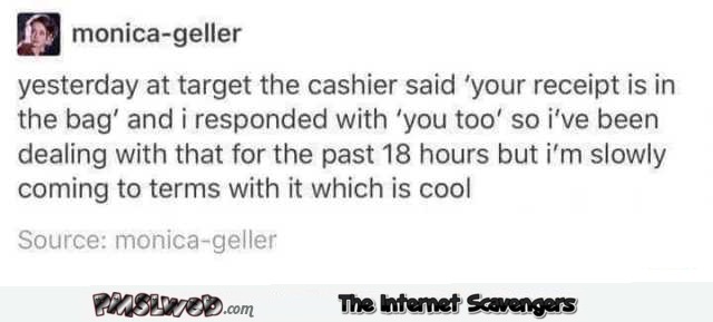 Response to cashier funny fail