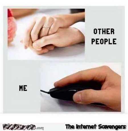 Other people’s hand versus mine funny meme @PMSLweb.com