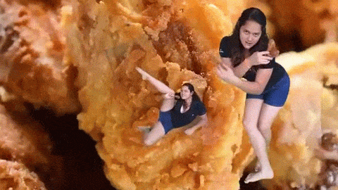 Funny fried chicken gif - Hilarious memes and pictures @PMSLweb.com