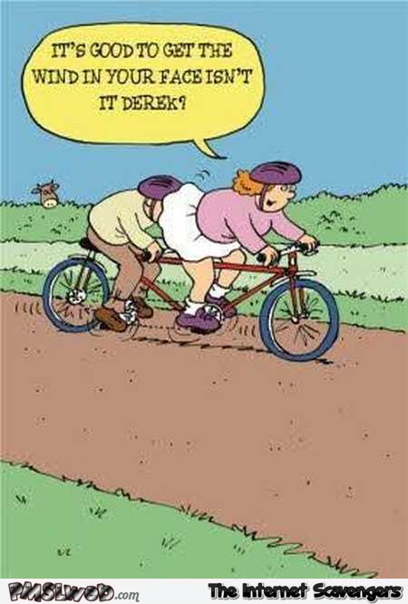 It’s good to get the wind in your face funny cartoon – Funny Sunday pics @PMSLweb.com