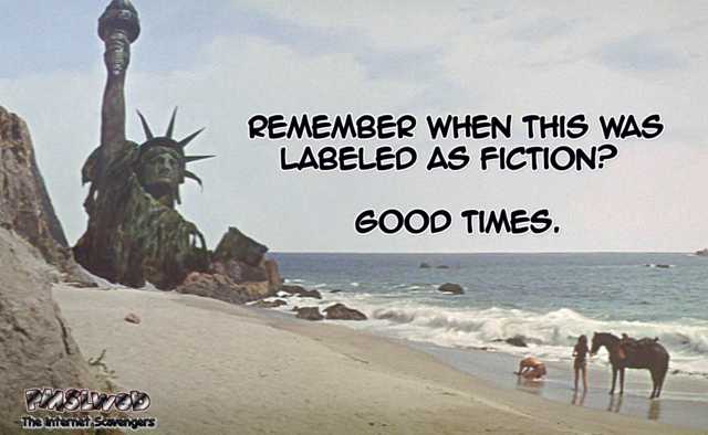 Remember when planet of the Apes was labeled as fiction sarcastic humor @PMSLweb.com