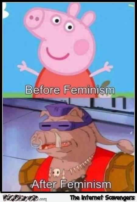 Peppa pig after feminism funny meme – Hilarious memes and pictures @PMSLweb.com