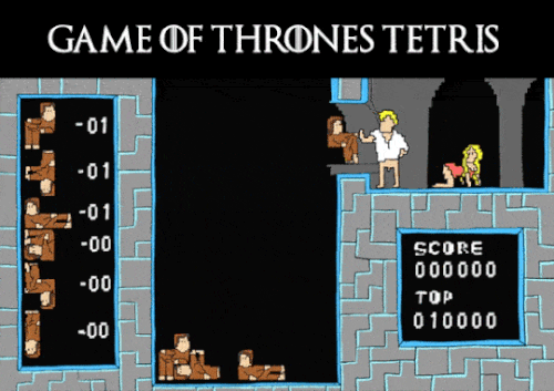 Funny Game of thrones Tetris gif @PMSLweb.com
