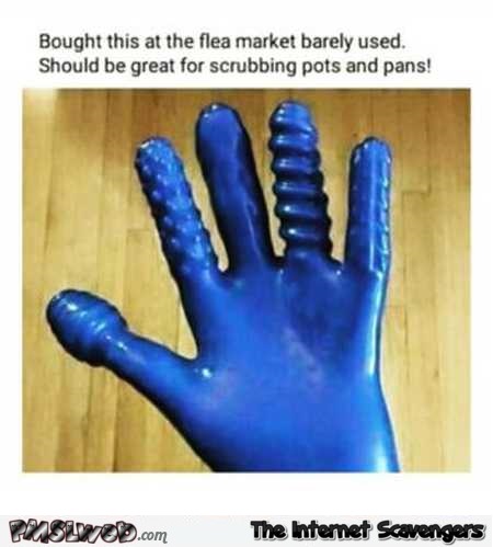 Bought this glove at the flea market adult humor @PMSLweb.com