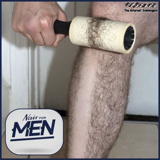 Funny Nair for men advertising @PMSLweb.com