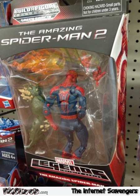 Funny Spiderman toy jacking off fail