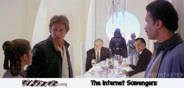 Trump in Star Wars humor @PMSLweb.com