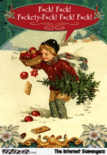 Funny rude Christmas greetings @PMSLweb.com