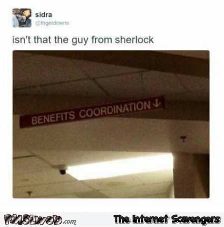 Isn’t that the guy from Sherlock funny tweet – Funny Friday guff @PMSLweb.com
