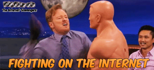 What fighting on the internet looks like funny gif @PMSLweb.com