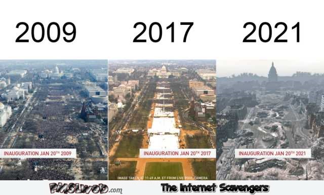 Presidential inauguration in the future meme