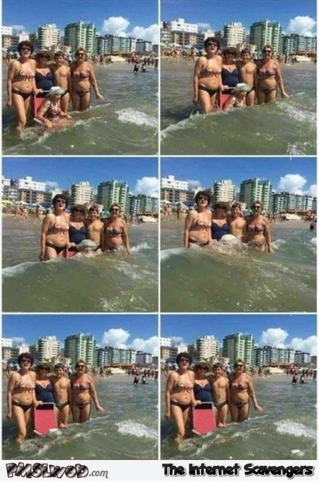 Where did granny go funny beach picture