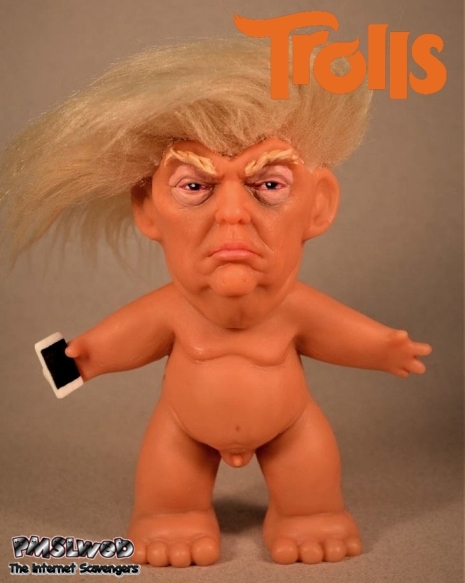 Funny Trump Troll doll @PMSLweb.com