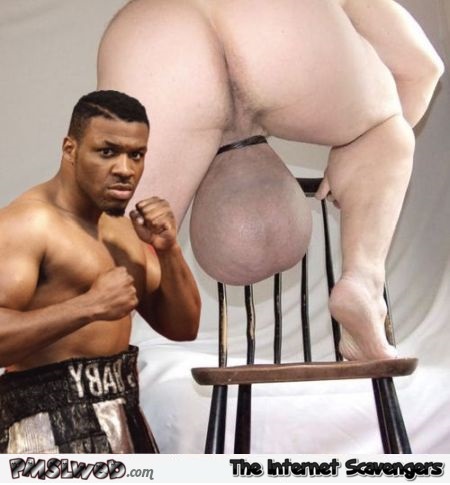 Boxing ballsack adult humor @PMSLweb.com
