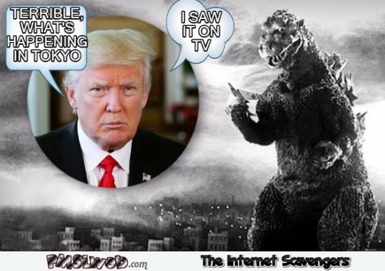 Funny Trump what happened in Tokyo meme @PMSLweb.com