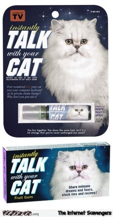 Funny instantly talk with your cat products