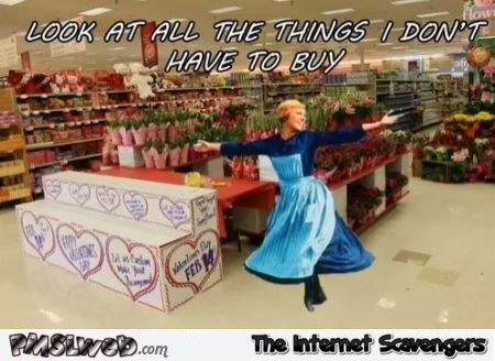 Single on Valentines day funny meme @PMSLweb.com