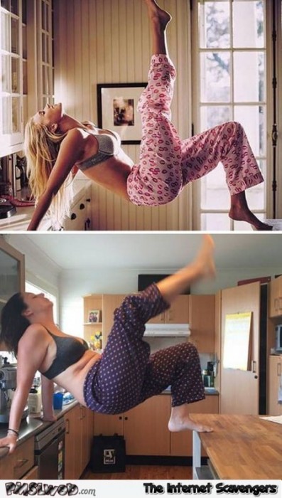 Working out in the kitchen funny expectations vs reality