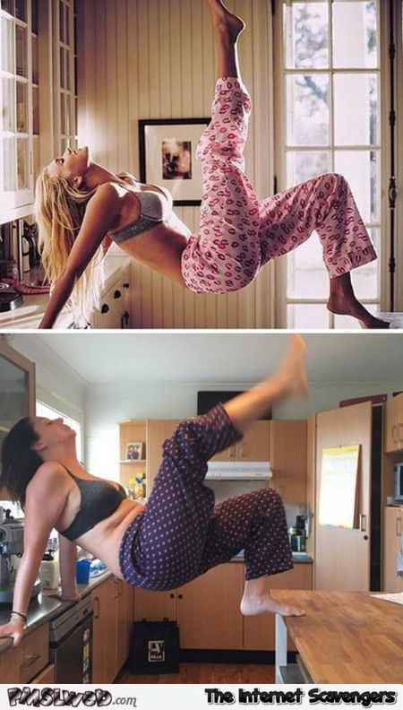 Working out in the kitchen funny expectations vs reality @PMSLweb.com
