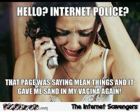 Hello Internet Police funny adult meme @PMSLweb.com