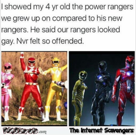 Power rangers then and now funny meme - LOL memes and pictures @PMSLweb.com