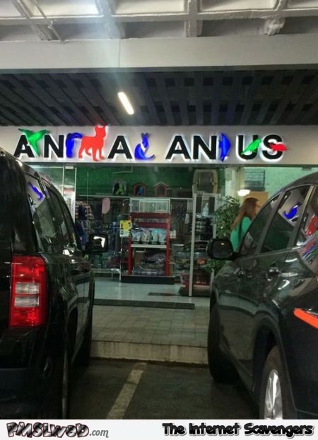 Funny animal shop sign fail @PMSLweb.com