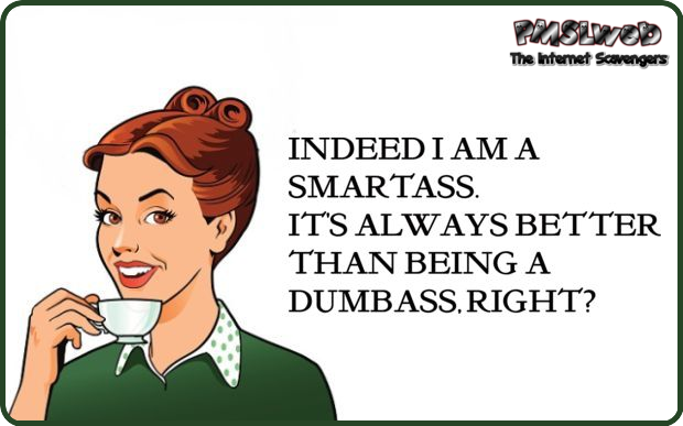 Indeed I am a smartass sarcastic humor - Funny meme collection @PMSLweb.com