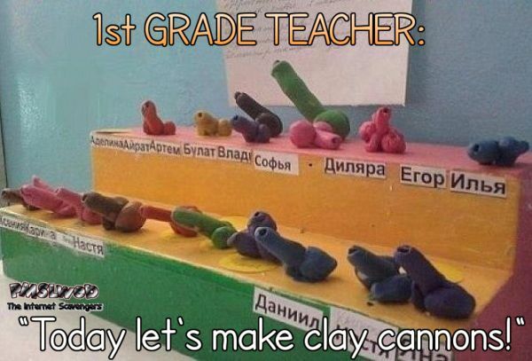 Clay cannon fail adult humor - Funny naughty memes @PMSLweb.com