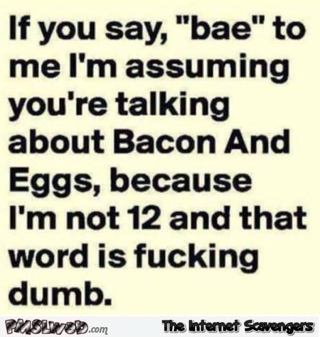 If you say BAE to me sarcastic quote - Funny sarcastic pictures @PMSLweb.com