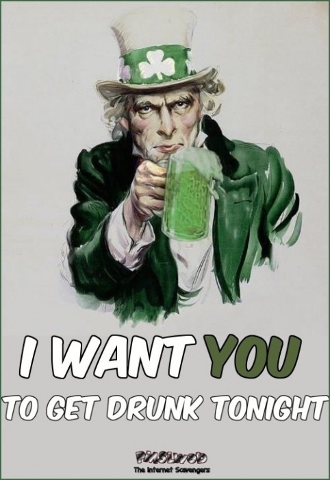 I want you to get drunk