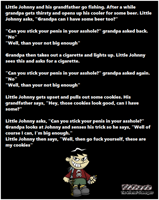 Little Johnny and grandpa naughty joke @PMSLweb.com