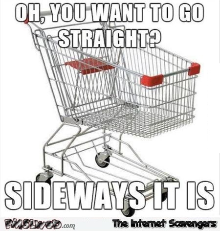 Scumbag shopping trolley funny meme @PMSLweb.com