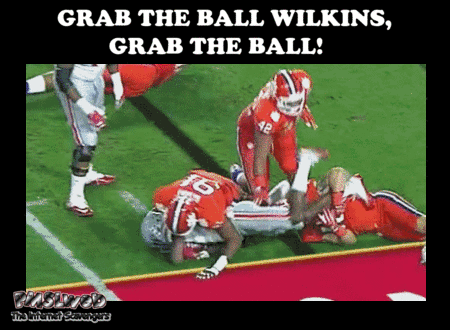 Grab the ball Wilkins funny gif @PMSLweb.com