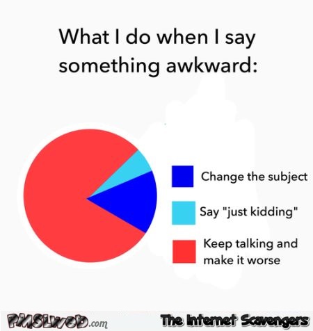 What I do when I say something awkward funny graph @PMSLweb.com