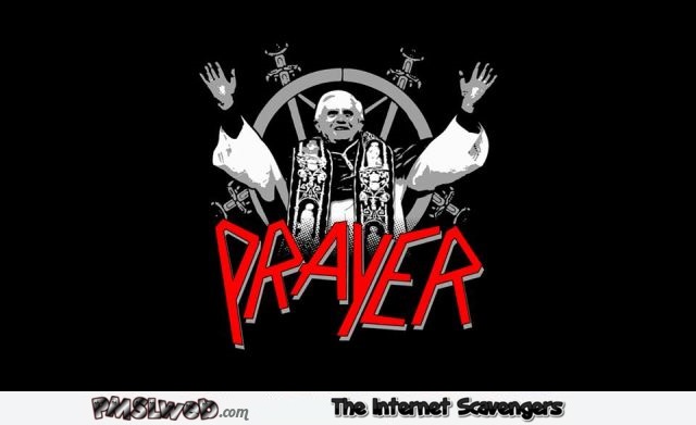 Funny Pope Slayer band parody @PMSLweb.com