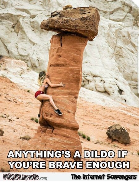 Anything's a dildo if you're brave enough adult humor @PMSLweb.com