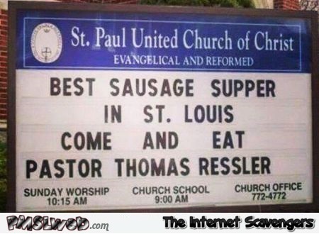  Funny church sign fail @PMSLweb.com