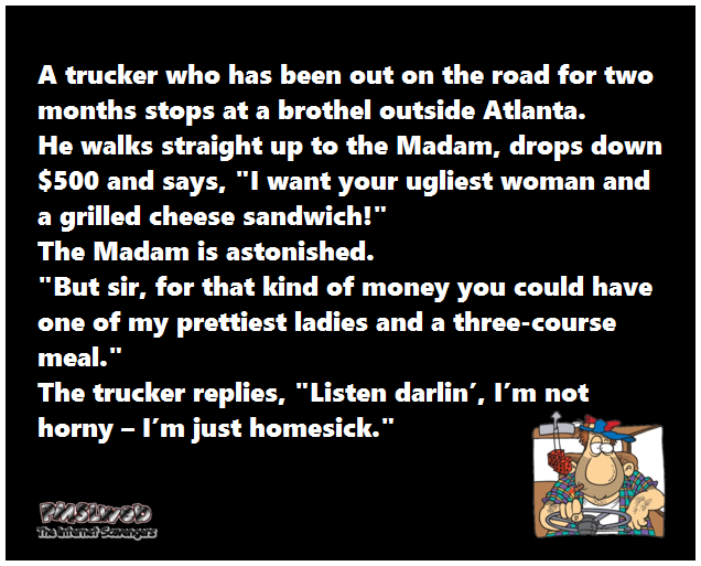 Funny trucker joke @PMSLweb.com