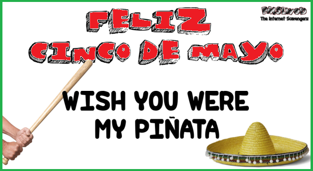 Feliz Cinco de Mayo sarcastic humor @PMSLweb.com