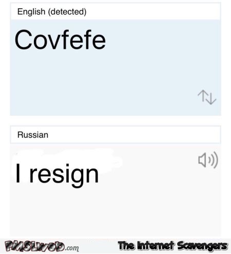 What covfefe means humor