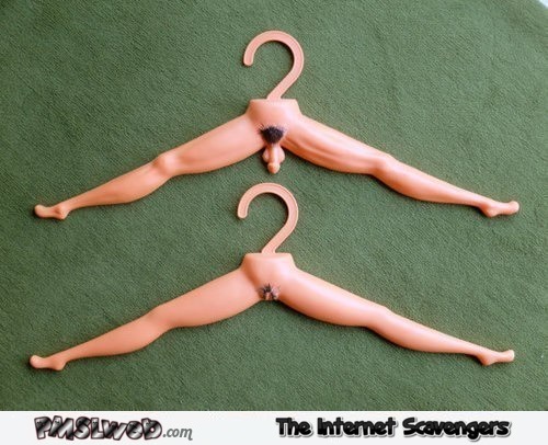 Funny adult coat hangers @PMSLweb.com