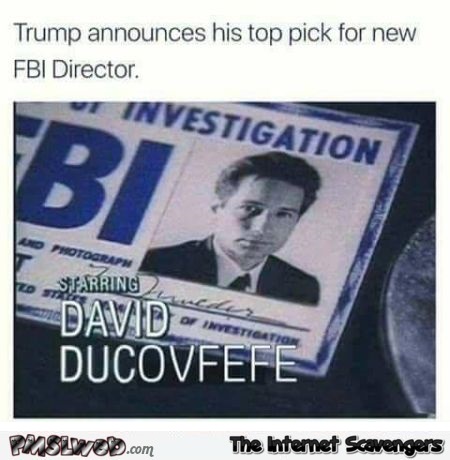 FBI David Ducovfefe funny meme - Funny Sunday Nonsense @PMSLweb.com