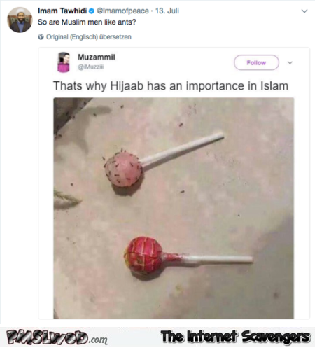 Muslim men are like ants funny inappropriate humor @PMSLweb.com
