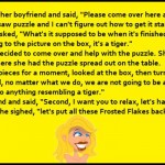 Funny blonde jigsaw puzzle joke @PMSLweb.com
