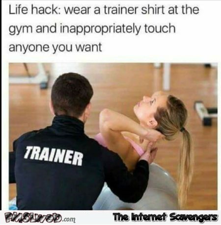 Life hack wear a trainer shirt funny meme